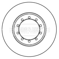Brake Disc BORG & BECK BBD5301 OE Ref 8C1V2A315AA