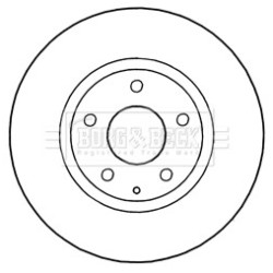 Brake Disc BORG & BECK BBD5302 OE Ref GHP933251