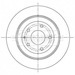 Brake Disc BORG & BECK BBD5303 OE Ref K01126251A