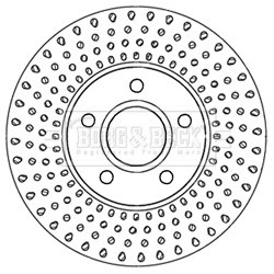 Brake Disc BORG & BECK BBD5304 OE Ref 1223665