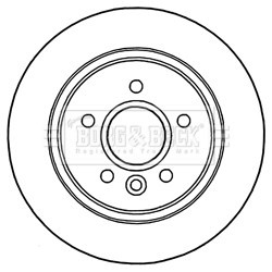 Brake Disc BORG & BECK BBD5306 OE Ref 1223568
