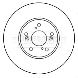Brake Disc BORG & BECK BBD5311 OE Ref 45251SEAJ01