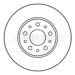Brake Disc BORG & BECK BBD5312 OE Ref 51885409
