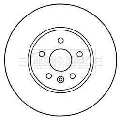 Brake Disc BORG & BECK BBD5314 OE Ref 95526570