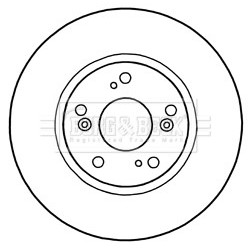 Brake Disc BORG & BECK BBD5315 OE Ref 45251TA0A01