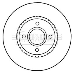 Brake Disc BORG & BECK BBD5316 OE Ref 1833857