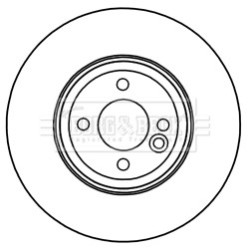Brake Disc BORG & BECK BBD5317 OE Ref 6 768 933
