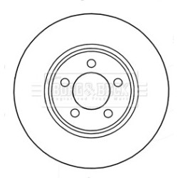 Brake Disc BORG & BECK BBD5318 OE Ref 04779196AB
