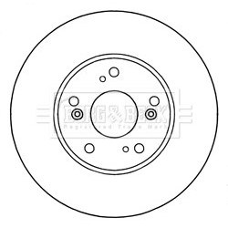 Brake Disc BORG & BECK BBD5319 OE Ref 45251TGLE00