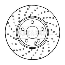 Brake Disc BORG & BECK BBD5322 OE Ref 246421251207