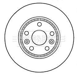 Brake Disc BORG & BECK BBD5323 OE Ref 4154210412