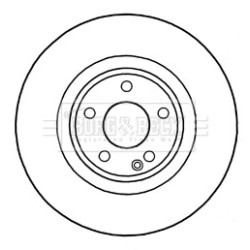 Brake Disc BORG & BECK BBD5324 OE Ref A2464212612