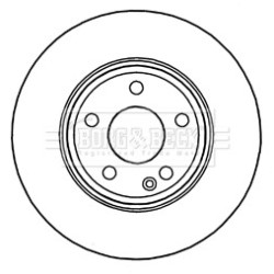 Brake Disc BORG & BECK BBD5325 OE Ref 246421241207