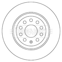 Brake Disc BORG & BECK BBD5331 OE Ref 3Q0 615 601 A