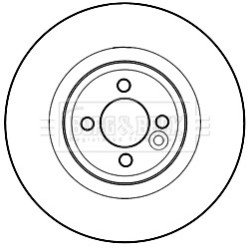 Brake Disc BORG & BECK BBD5333 OE Ref 34116855781