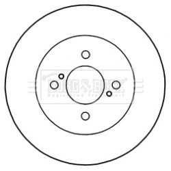 Brake Disc BORG & BECK BBD5334 OE Ref 5561170L00000
