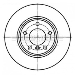 Brake Disc BORG & BECK BBD5336 OE Ref 34 11 9 811 538