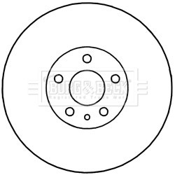 Brake Disc BORG & BECK BBD5340 OE Ref 51885408