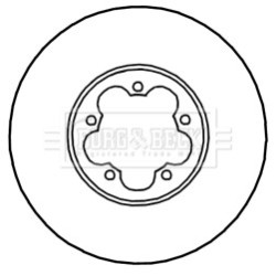 Brake Disc BORG & BECK BBD5341 OE Ref 2256891
