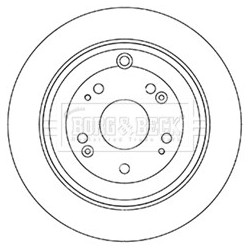Brake Disc BORG & BECK BBD5344 OE Ref 42510-T1G-G00