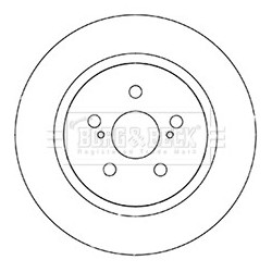 Brake Disc BORG & BECK BBD5346 OE Ref 4243152160