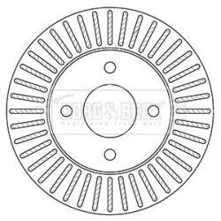 Brake Disc BORG & BECK BBD5349 OE Ref 40206-CT40A