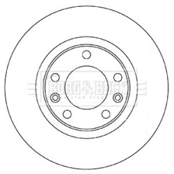 Brake Disc BORG & BECK BBD5350 OE Ref SU001A8514