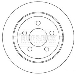 Brake Disc BORG & BECK BBD5351 OE Ref 52128411-AB