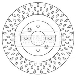 Brake Disc BORG & BECK BBD5354 OE Ref 4249.L6