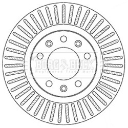 Brake Disc BORG & BECK BBD5357 OE Ref 1610704680