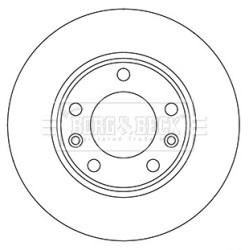 Brake Disc BORG & BECK BBD5358 OE Ref 1610761980
