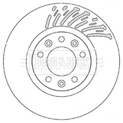 Brake Disc BORG & BECK BBD5360 OE Ref 1642761380