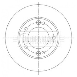 Brake Disc BORG & BECK BBD5362 OE Ref 517000