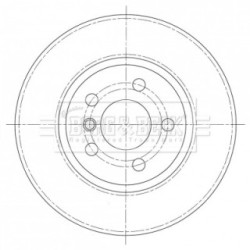 Brake Disc BORG & BECK BBD5365 OE Ref 34 11 8 835 362
