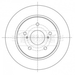Brake Disc BORG & BECK BBD5368 OE Ref 55611 57L01