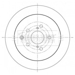 Brake Disc BORG & BECK BBD5371 OE Ref 4243148070