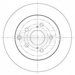 Brake Disc BORG & BECK BBD5372 OE Ref 4243147080