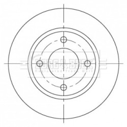 Brake Disc BORG & BECK BBD5376 OE Ref MN113684