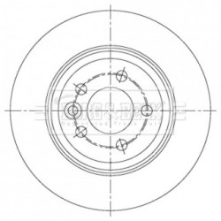 Brake Disc BORG & BECK BBD5377 OE Ref SDB000010