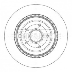 Brake Disc BORG & BECK BBD5378 OE Ref 26700 FG010