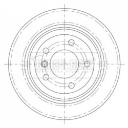 Brake Disc BORG & BECK BBD5379 OE Ref 34 21 1 166 165 BORG & BECK