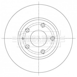 Brake Disc BORG & BECK BBD5380 OE Ref BJS7 33 251A