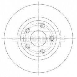 Brake Disc BORG & BECK BBD5381 OE Ref BJT2 33 251 A