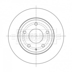 Brake Disc BORG & BECK BBD5382 OE Ref B45G26251B