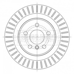 Brake Disc BORG & BECK BBD5383 OE Ref 6 799 369