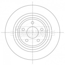 Brake Disc BORG & BECK BBD5385 OE Ref 5202204 BORG & BECK