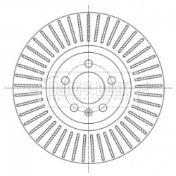 Brake Disc BORG & BECK BBD5388 OE Ref 6R0 615 301 E