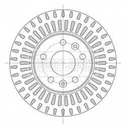 Brake Disc BORG & BECK BBD5391 OE Ref 4020600Q1C BORG & BECK