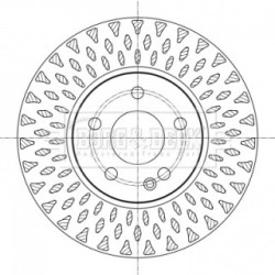 Brake Disc BORG & BECK BBD5392 OE Ref 447421031207