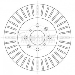 Brake Disc BORG & BECK BBD5394 OE Ref 55311 68L50